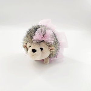 Douglas Small Pink Swirl Hedgehog Stuffed Animal With Tutu Ballet Plush 5" NEW